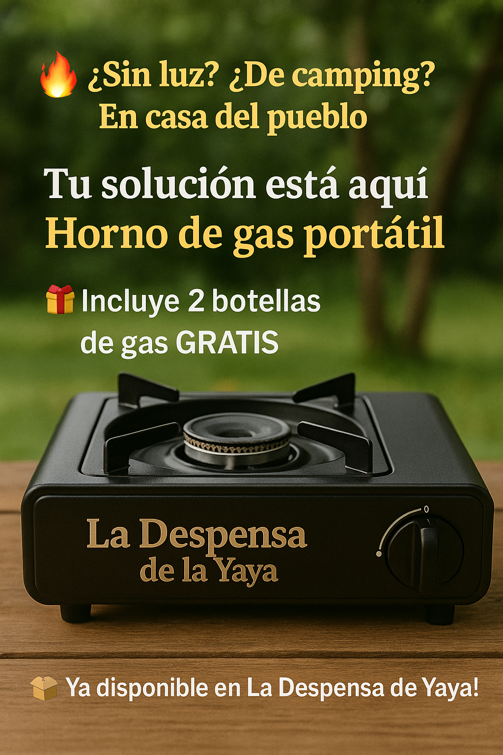 Horno de Gas Portátil Multiusos – Compacto, Económico y Fácil de Usar | La Despensa de la Yaya